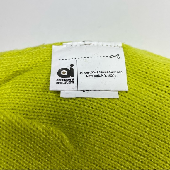 Accessory Innovations Reversible Heather Gray/neon yellow Beanie - Picture 5 of 8